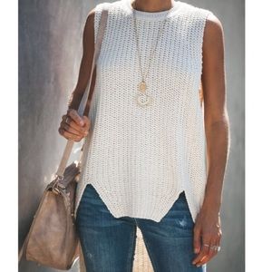 Vici Collection Walk That Talk High Low Knit Tank